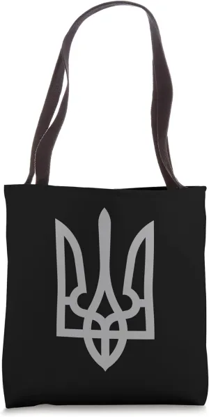 Ukraine Trident Tryzub Symbol Crest Ukrainian Logo Shield Tote Bag