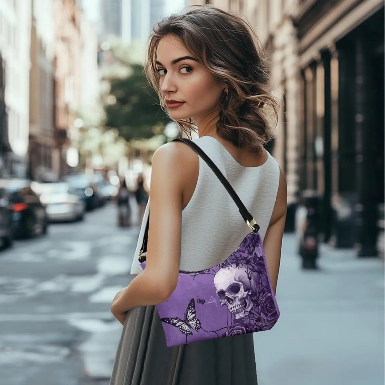 Underarm Shoulder Bag for Women Handbag with Zipper Fashion Top Handle Bag Work Travel Wallet Purse