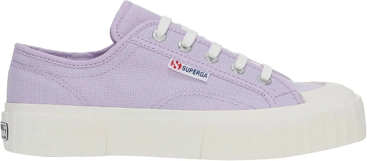 Unisex Low Cut Violet Lilla-F Avorio 2630 STRIPE Sneakers by SUPERGA IT