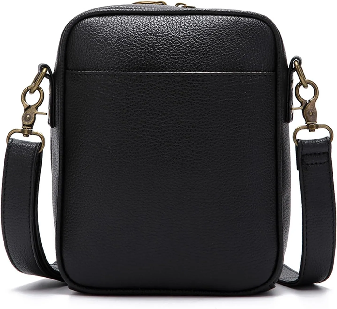 Urvashi Crossbody Bag,Tojoyride Crossbody Leather Bag,4 Colors,2 Large Pockets with Metal Zipper, for Casual Business