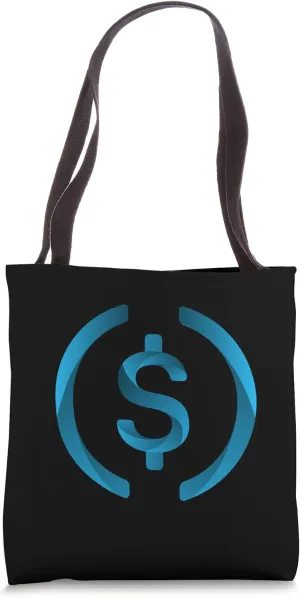 USD Coin USDC Cryptocurrency Image Logo Tote Bag