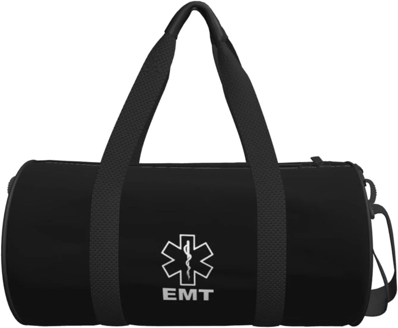 V2 Emt Emergency Medical Technician 911 Travel Luggage Duffel Bag Sports Rolling Foldable Duffel Bag, Black