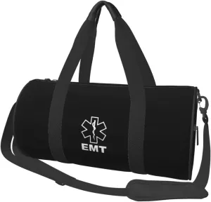 V2 Emt Emergency Medical Technician 911 Travel Luggage Duffel Bag Sports Rolling Foldable Duffel Bag, Black