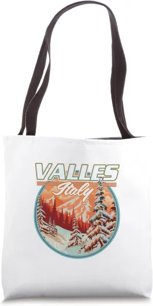 Valles Italy Travel logo Tote Bag