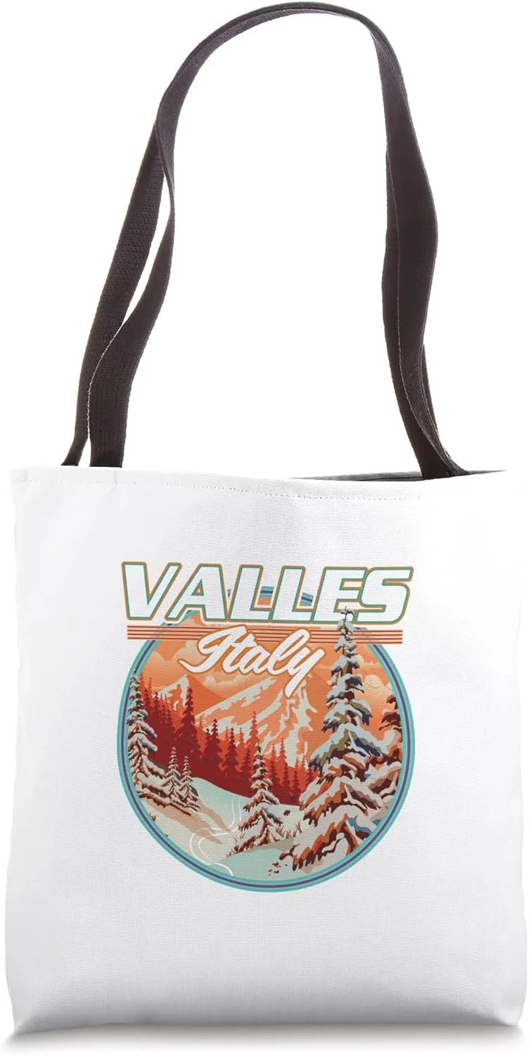 Valles Italy Travel logo Tote Bag