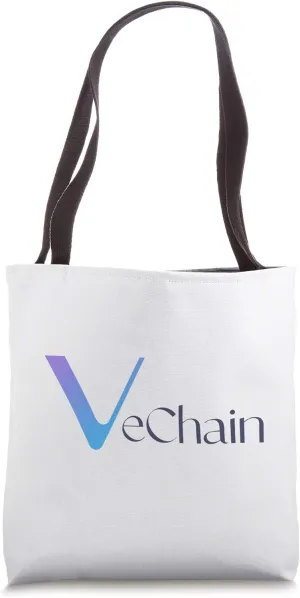 VeChain VET Logo Image Cryptocurrency Tote Bag