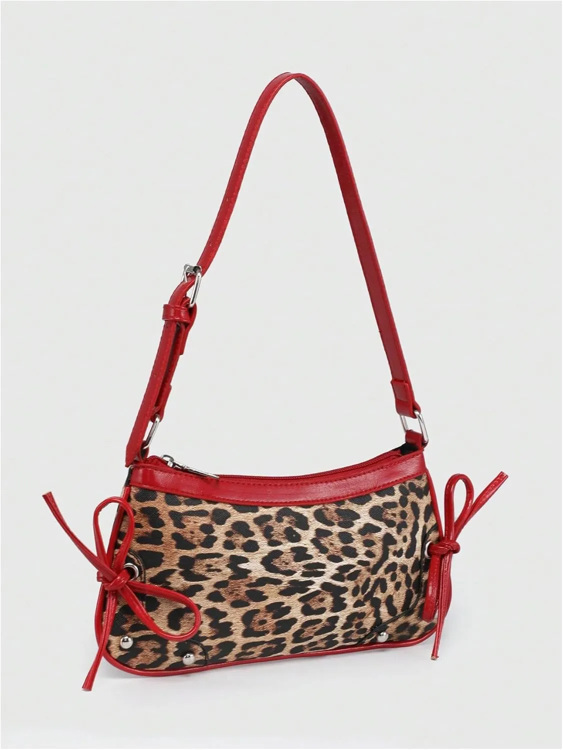 Verdusa Women's Top Handle Shoulder Bag Cute Bow Leather Purses Bags