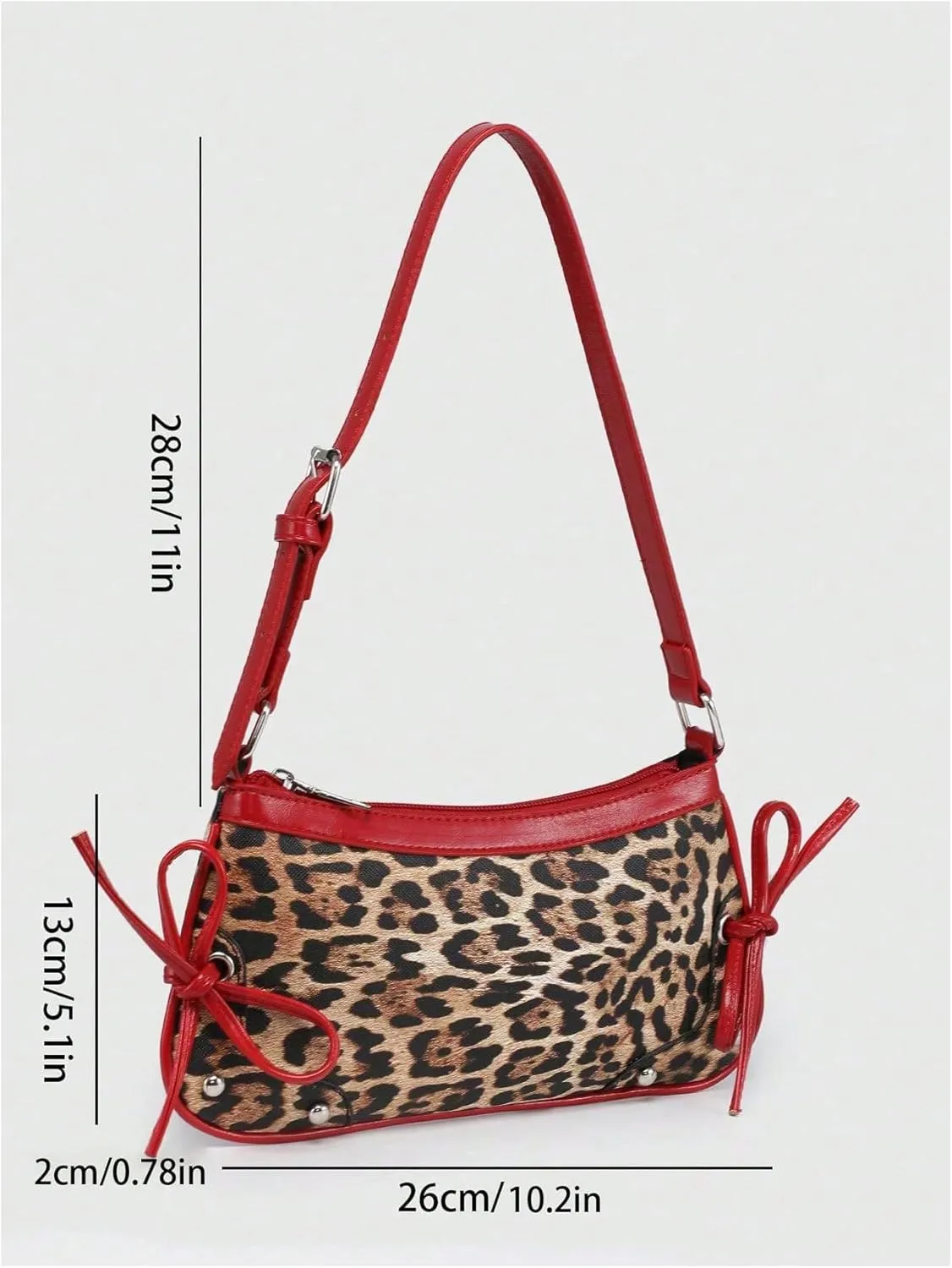 Verdusa Women's Top Handle Shoulder Bag Cute Bow Leather Purses Bags