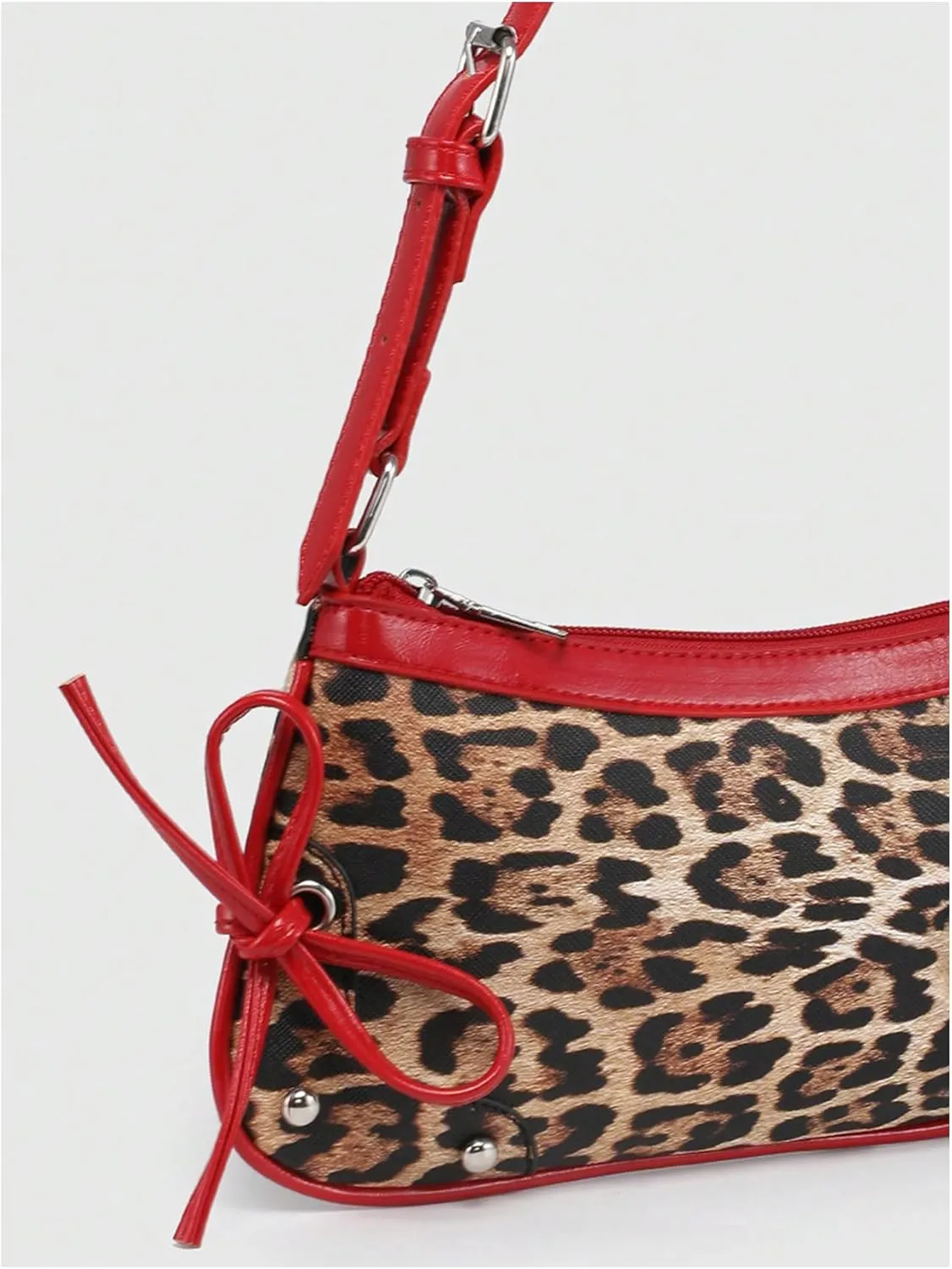 Verdusa Women's Top Handle Shoulder Bag Cute Bow Leather Purses Bags