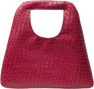 Verdusa Women's Woven Leather Braided Hobo Bag Top Handle Underarm Bag