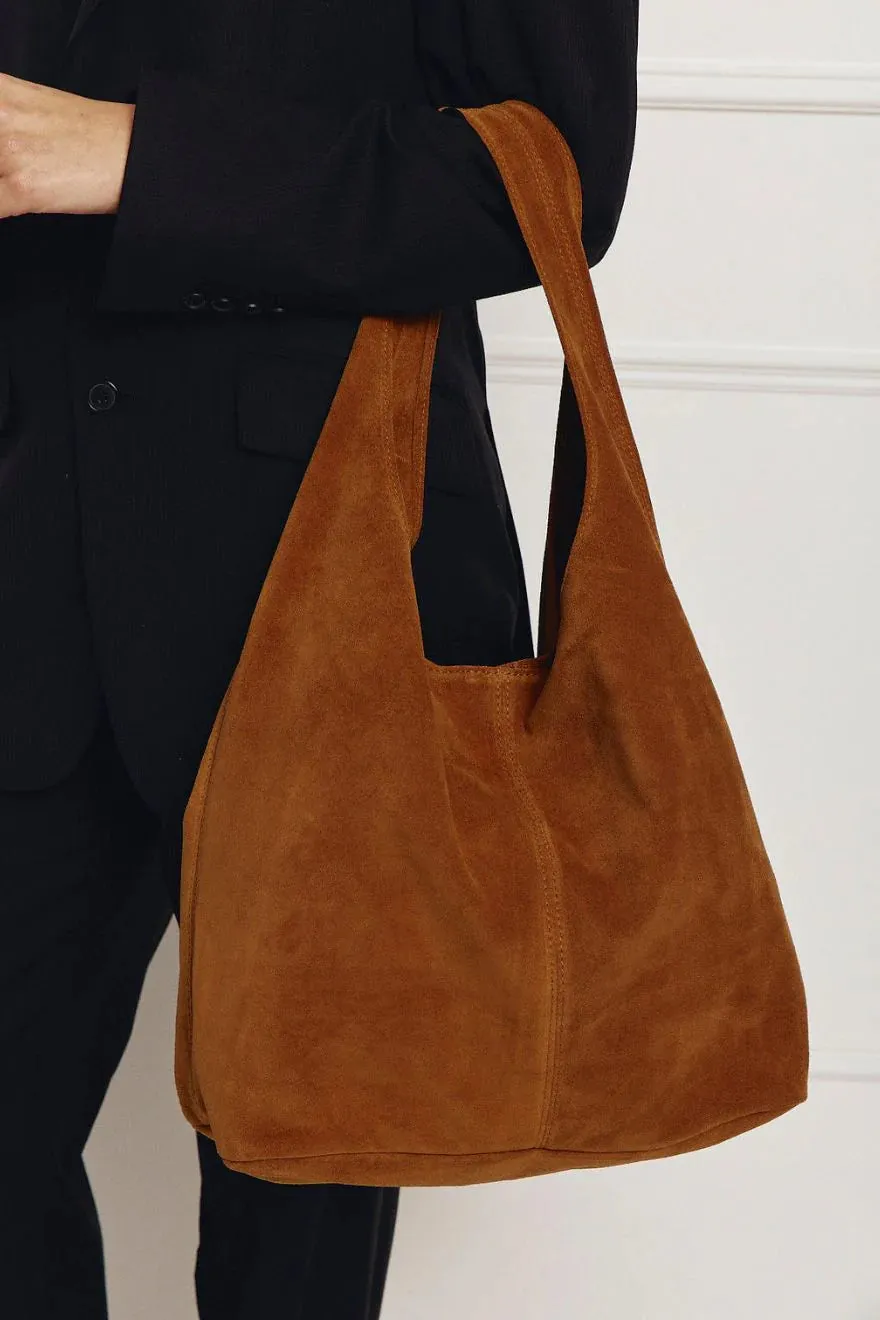 Vestirsi Sienna Tan Suede Hobo