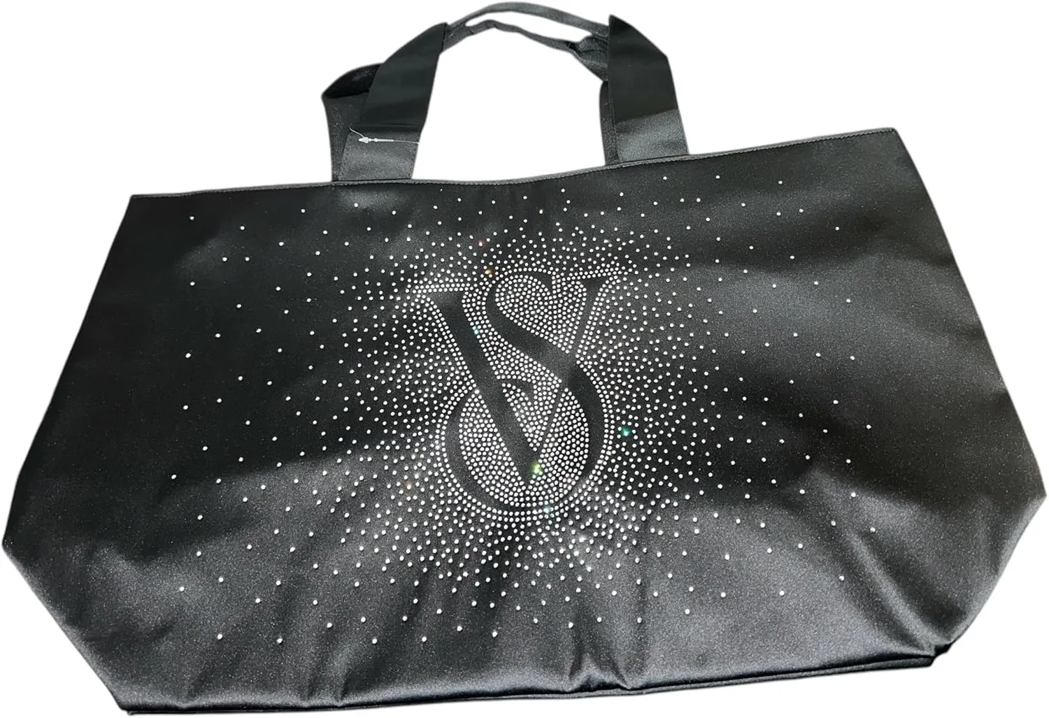 Victoria's Secret Rhinestone Shine Tote Bag Color Black New