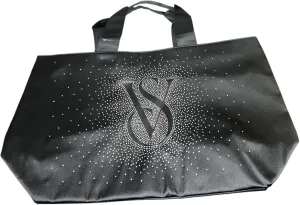 Victoria's Secret Rhinestone Shine Tote Bag Color Black New