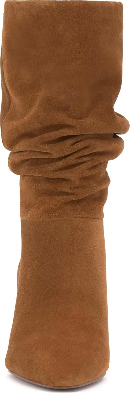 Vince Camuto Womens Skylar Slouchy Leather Mid-Calf Boots