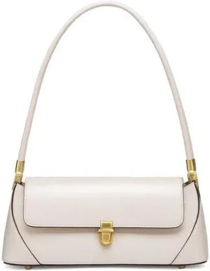Vintage 90s Shoulder Bag for Women, Classic Buckle-Closure Small Purse