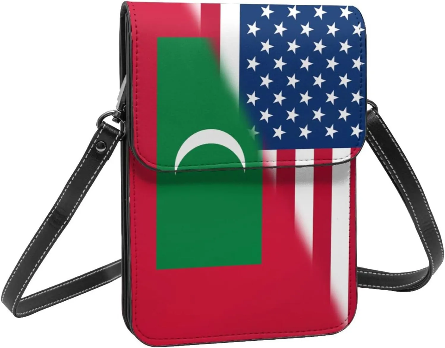 Vintage America Nepal Nepalese Flag Small Crossbody Purse Cell Phone Bag for Women Girls Mini Over Shoulder Handbag Wallet