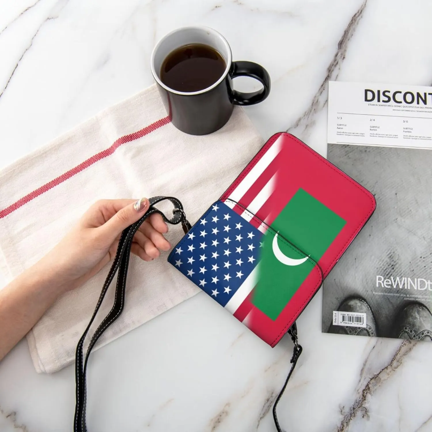 Vintage America Nepal Nepalese Flag Small Crossbody Purse Cell Phone Bag for Women Girls Mini Over Shoulder Handbag Wallet