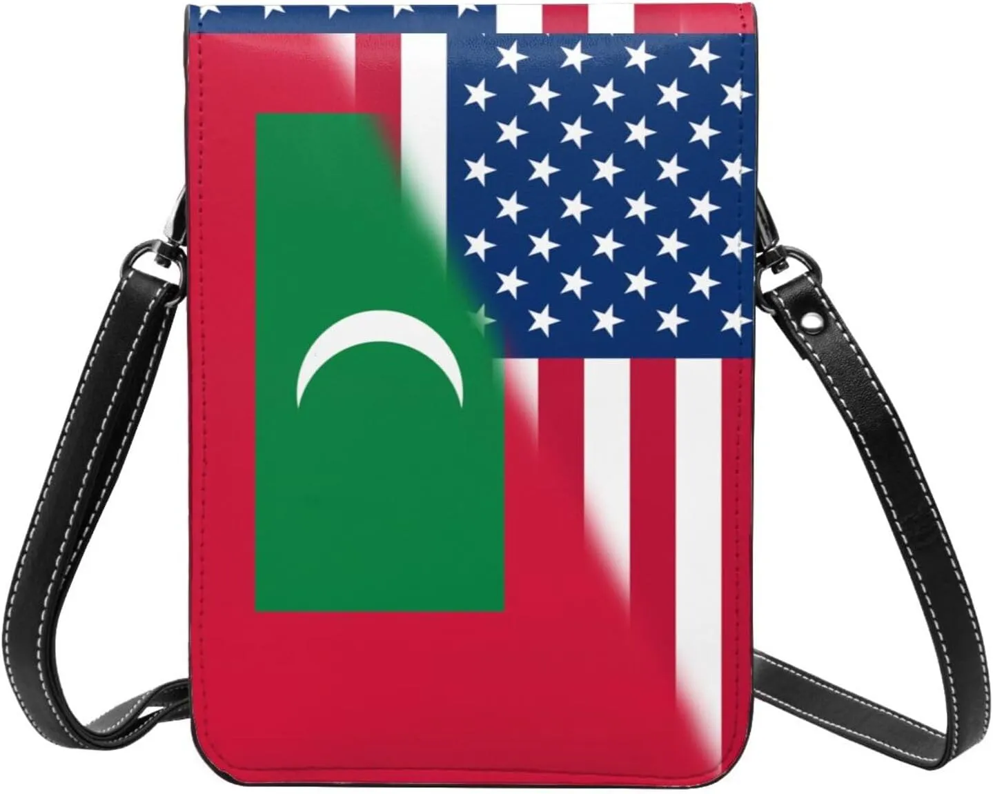 Vintage America Nepal Nepalese Flag Small Crossbody Purse Cell Phone Bag for Women Girls Mini Over Shoulder Handbag Wallet
