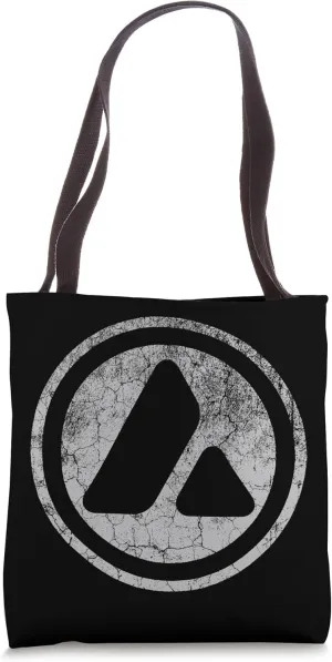 Vintage Avalanche AVAX Crypto Distressed Logo Tote Bag