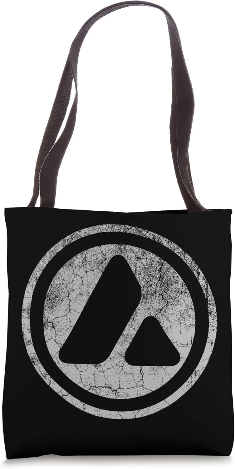 Vintage Avalanche AVAX Crypto Distressed Logo Tote Bag