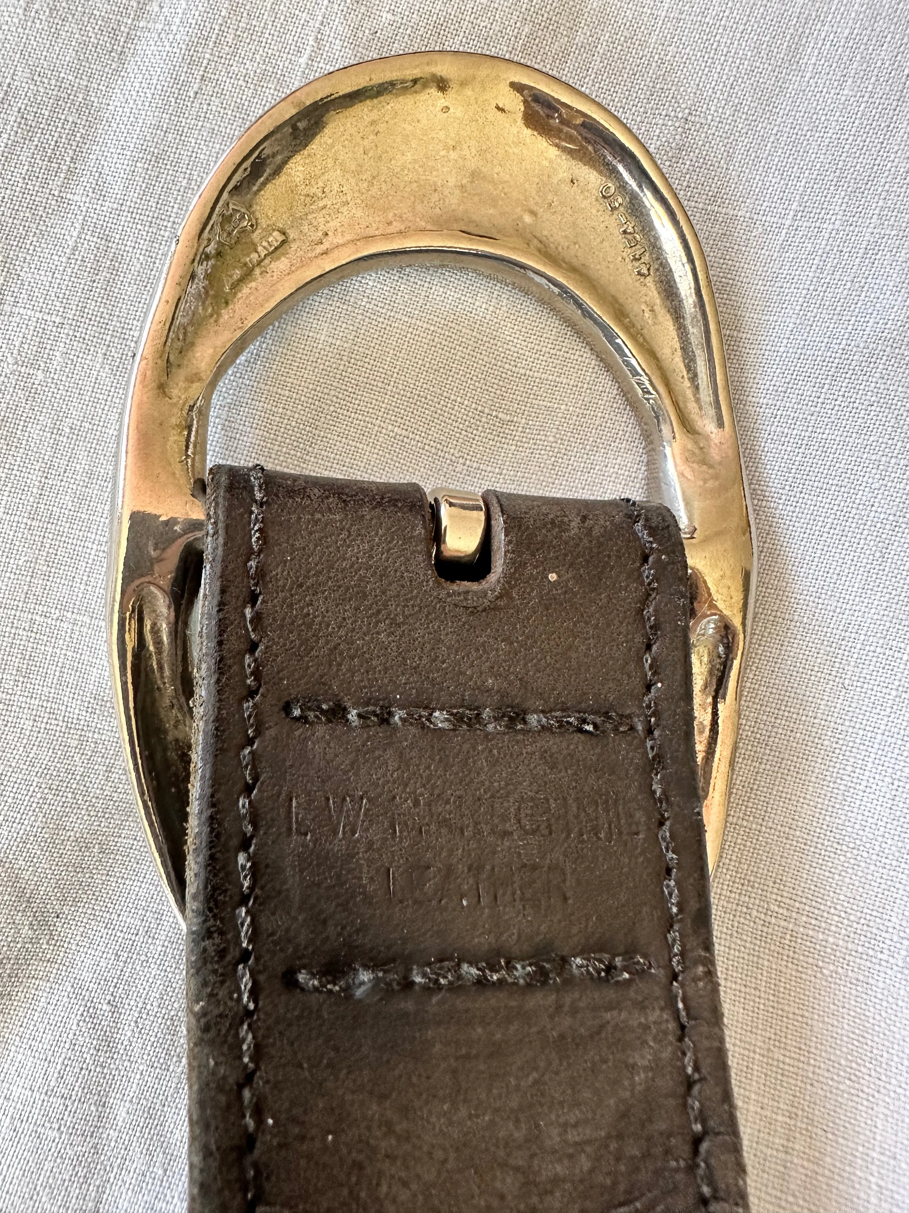 Vintage LW McKechnie Leather Belt (93cm)