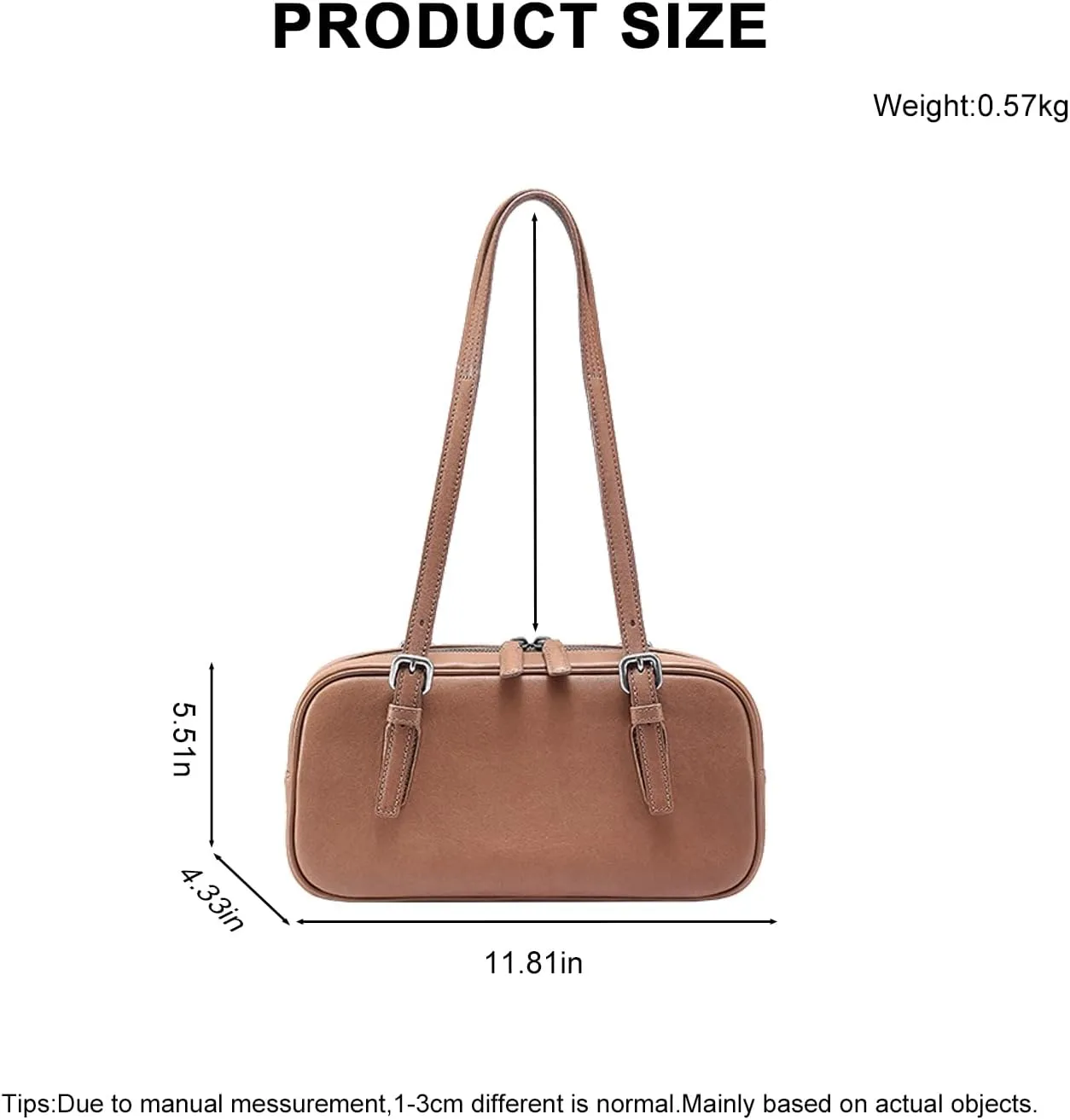 Vintage PU Top Handle Handbag for Women - Stylish Shoulder Bag with Zipper Closure, Everyday Use