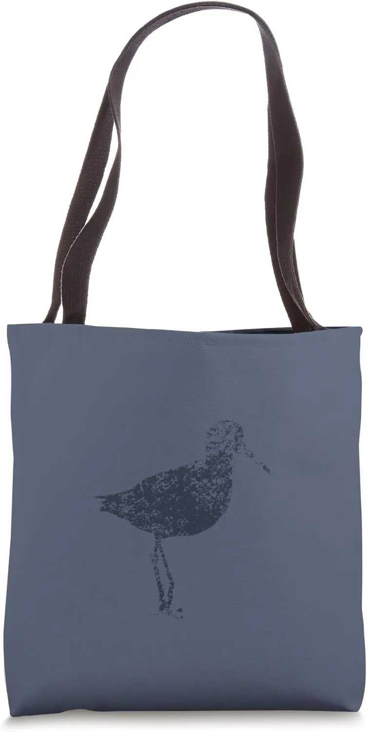 Vintage Sandpiper Design - Painted Sandpiper - Shorebird Tote Bag