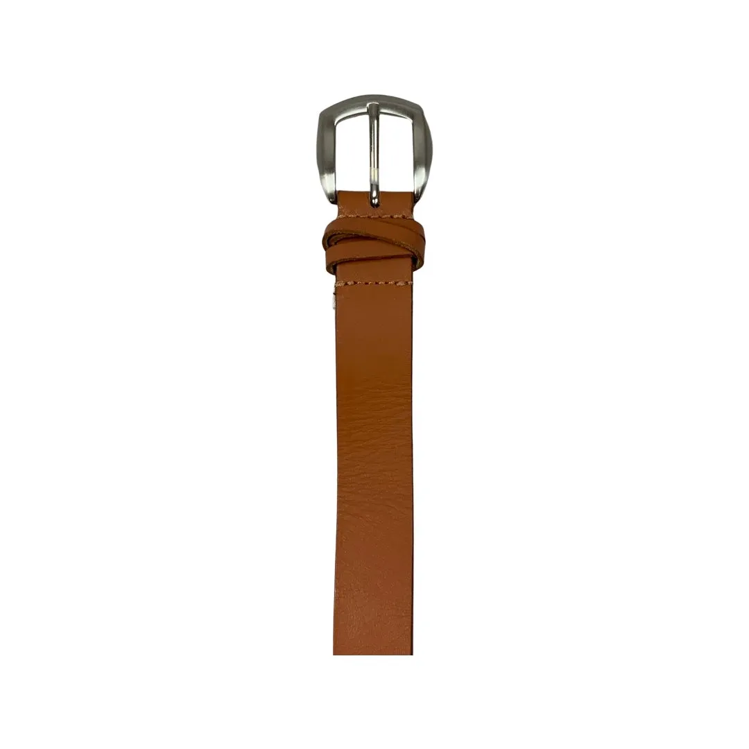 Vintage Tan Brown Leather Belt S