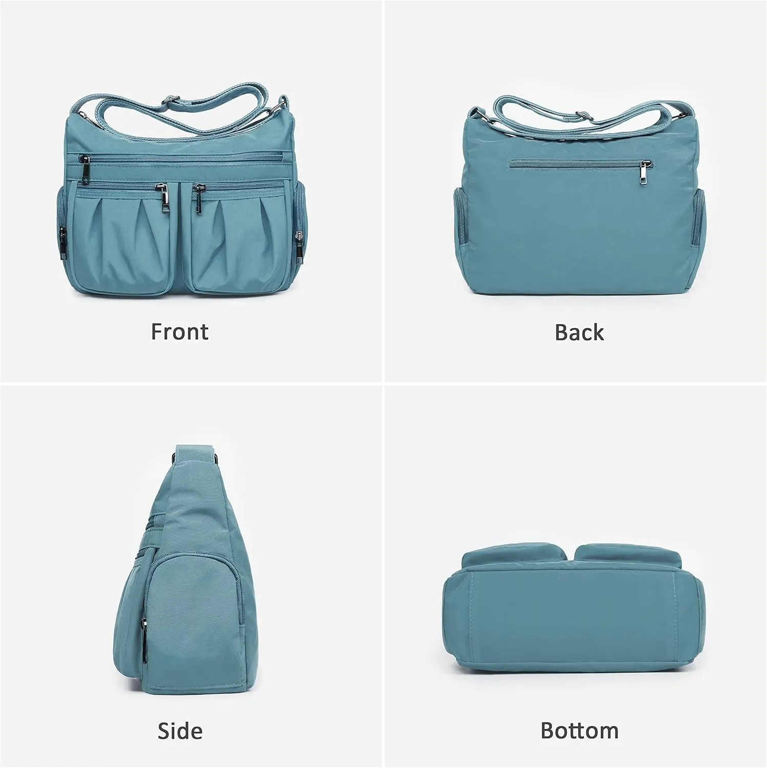 VOLGANIK ROCK Crossbody Purses for Women Shoulder Handbags Lightweight Waterproof Nylon Travel Bag Ladies Pocketbooks