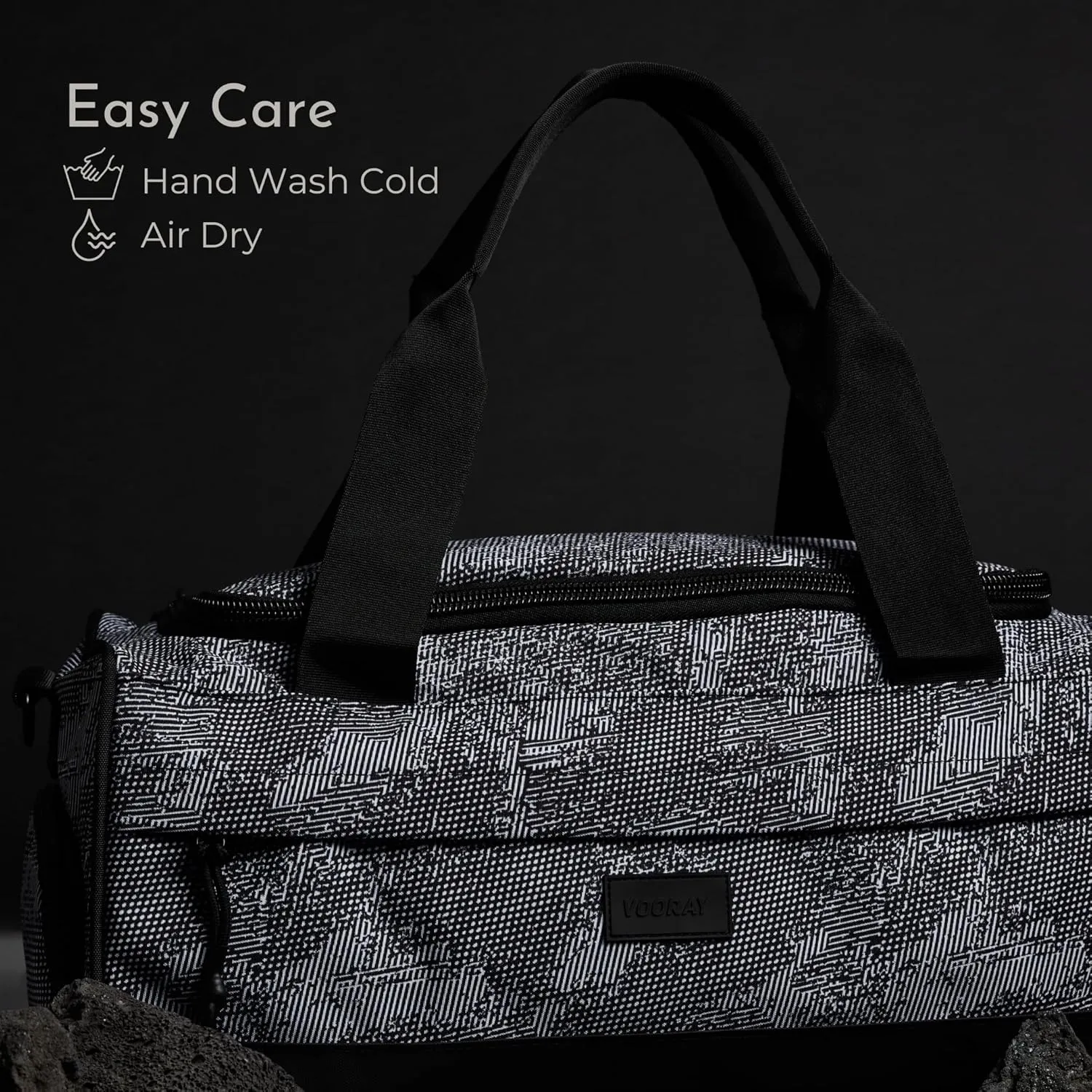 VOORAY 22L Boost Duffel Bag – Small Travel & Sports Gym Bag for Women and Men with Shoe Pocket, Weekender for Overnight Football, Travel, Hospital Stays or Workout