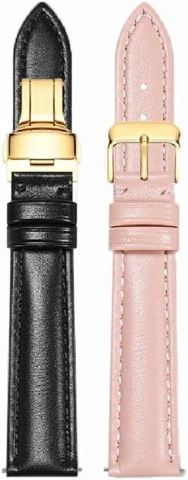 Watch Strap Universal Genuine Leather Watchband with Pin Buckle 10-22mm