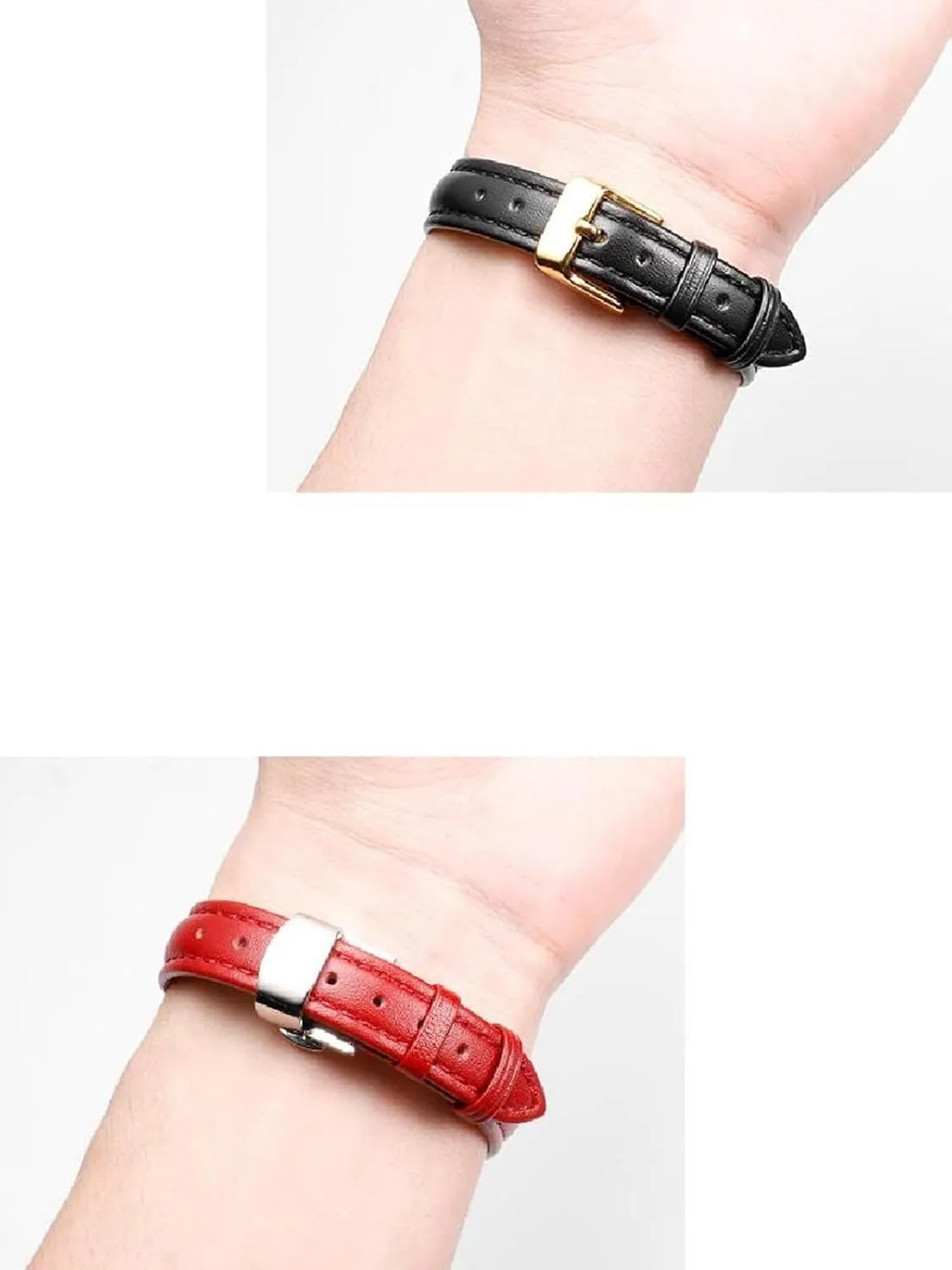 Watch Strap Universal Genuine Leather Watchband with Pin Buckle 10-22mm