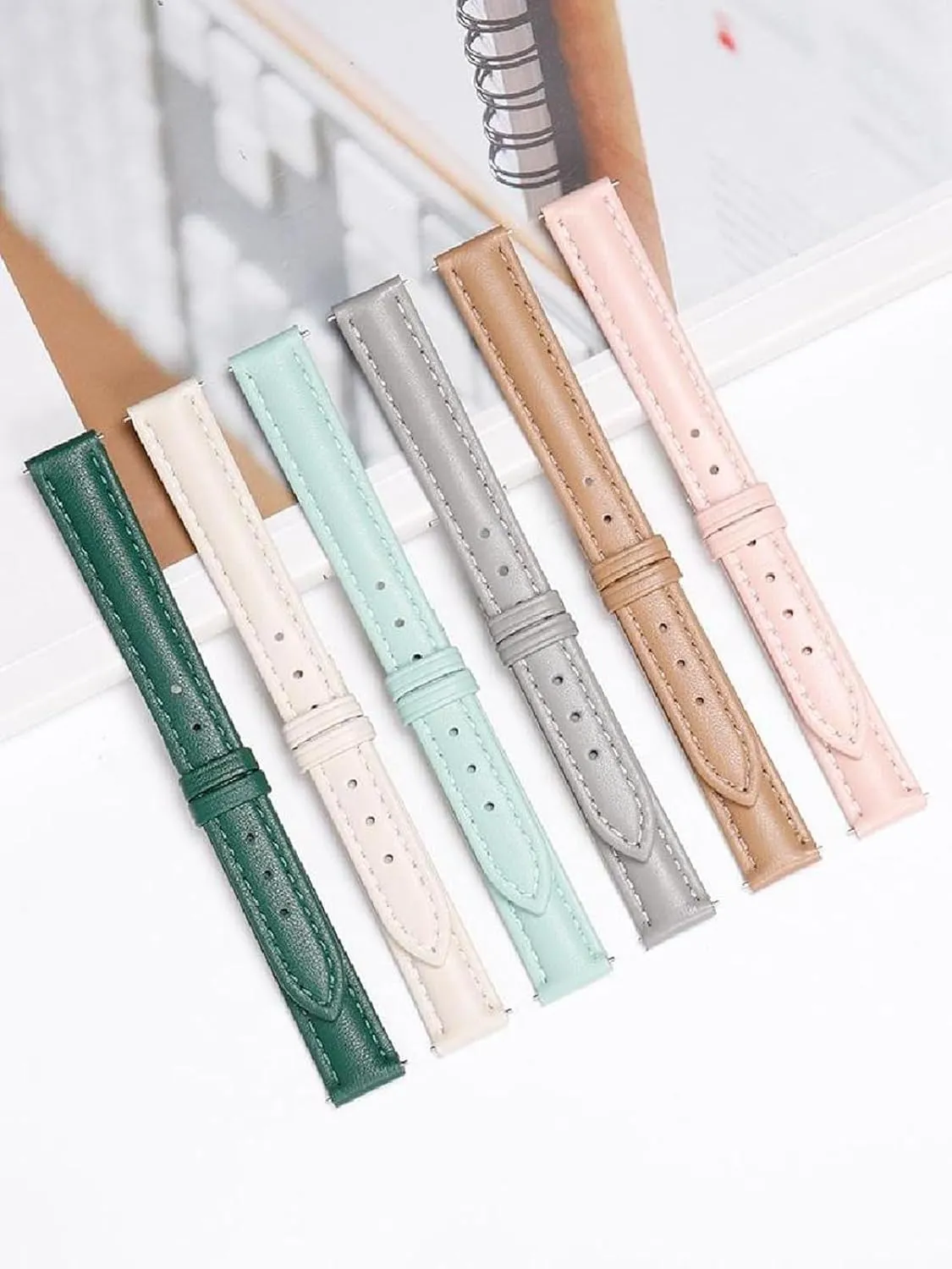 Watch Strap Universal Genuine Leather Watchband with Pin Buckle 10-22mm