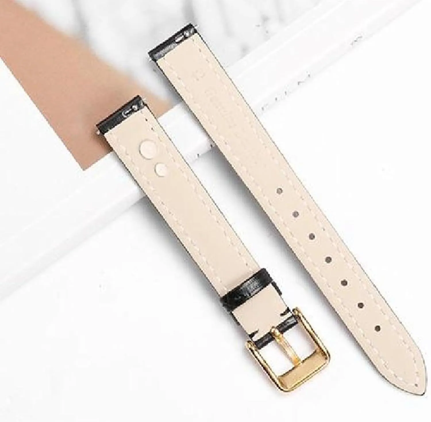 Watch Strap Universal Genuine Leather Watchband with Pin Buckle 10-22mm