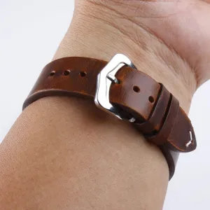 Watch Strap,Watch bands,Vintage Leather Watch Strap 18mm 19mm 20mm 21mm 22mm 24mm Universal Watchband Accessories Pin Buckle