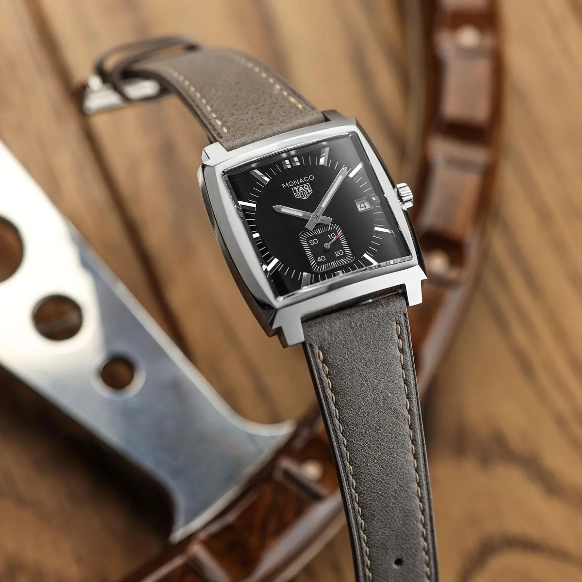 WatchGecko Brixham Vintage Leather Watch Strap - Grey