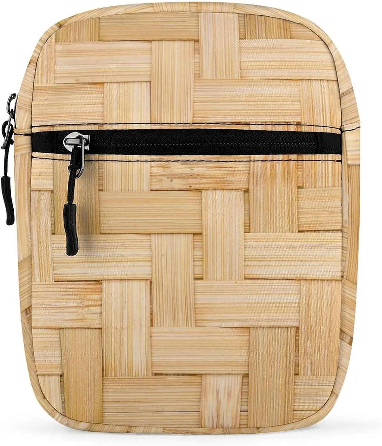 Weave Texture Small Satchel Bag Basketry Craft Mini Purse Crossbody Messenger Bag for Men Women Shoulder CrossBody HandBag