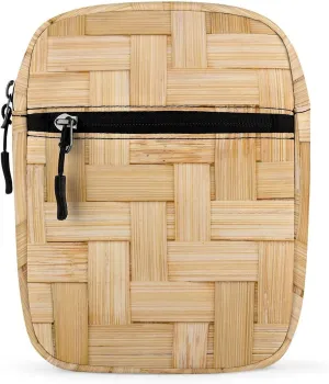 Weave Texture Small Satchel Bag Basketry Craft Mini Purse Crossbody Messenger Bag for Men Women Shoulder CrossBody HandBag