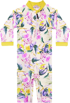 weVSwe Baby Girl Toddler Rash Guard Swimsuit Sun Protection Beachwear Zipper Bathing Suit 0-3 Years