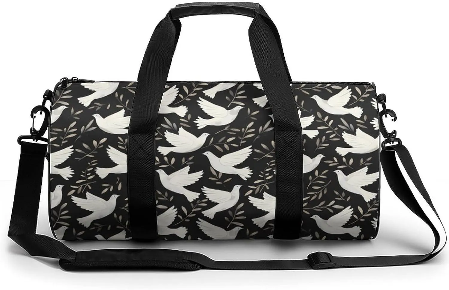 White Dove Novelty Large Duffel Bag Lightweight Gym Bag Travel Tote Bags