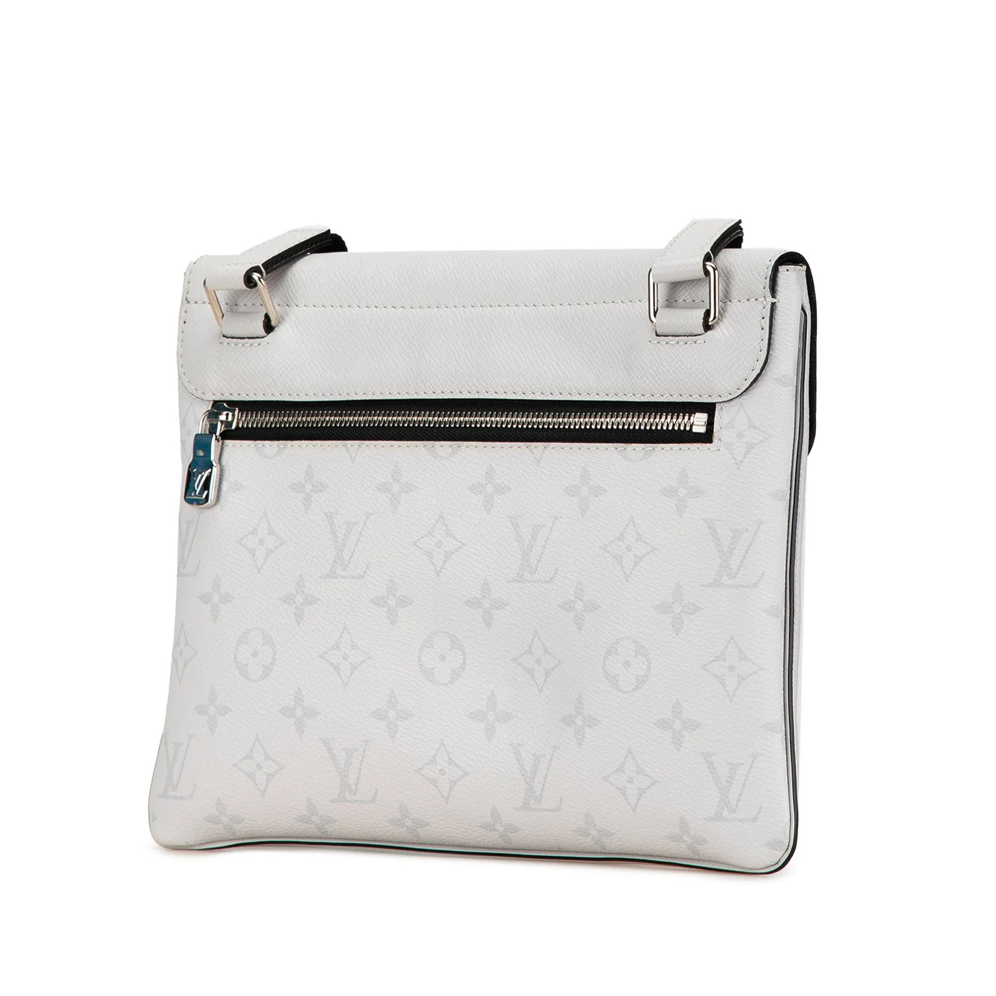 White Louis Vuitton Taigarama Outdoor Flap Messenger Crossbody Bag
