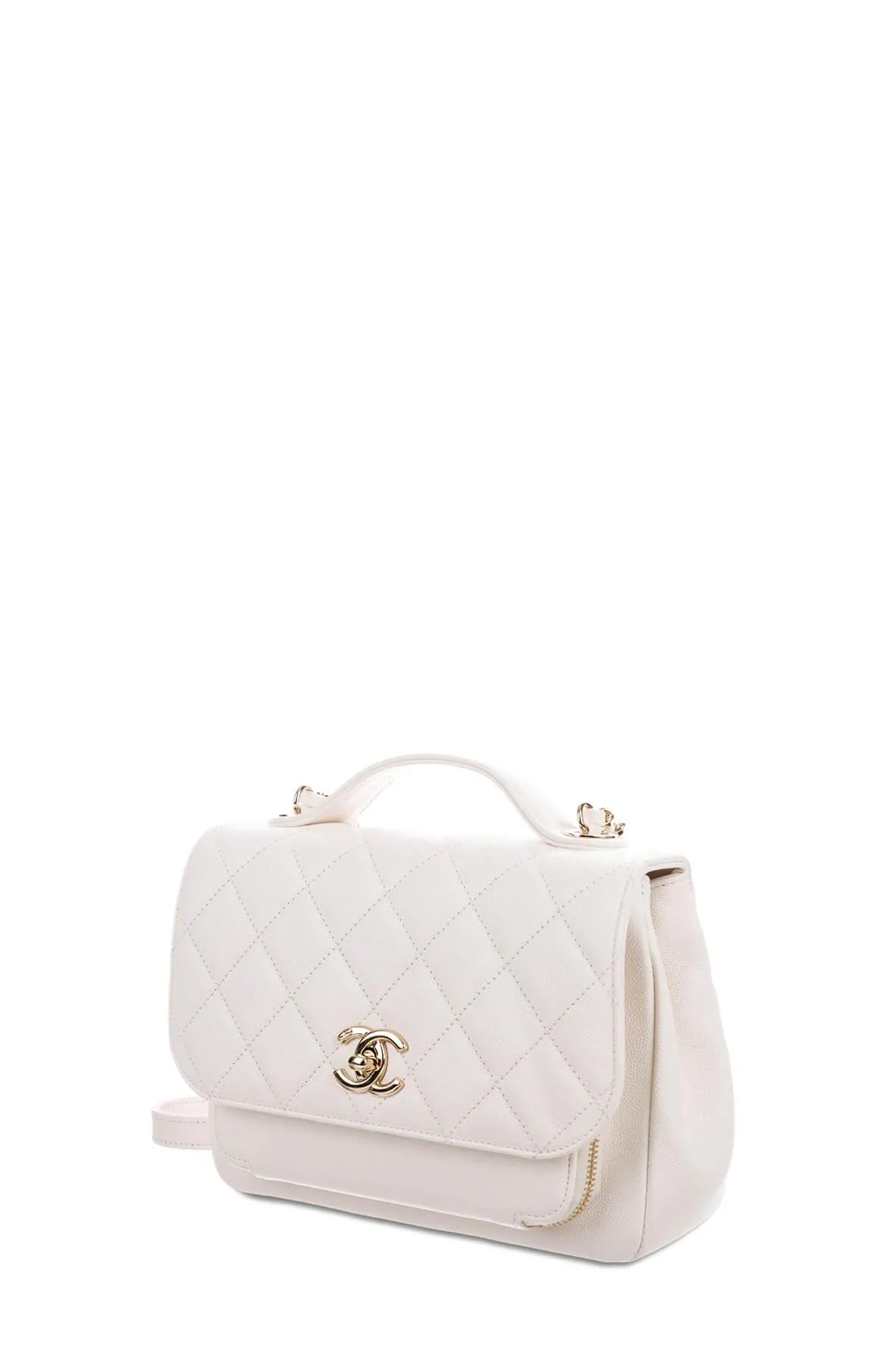 White Premium for less Business Medium Flap Excellent aftercare Bag Affinity