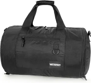 Wildroad Travel Bags for Men, Gym Bag & Duffle Bag for Travel, Carry on Bag Duffel Bag 3 IN 1 Expandable Overnight Weekender Bag (Black, Large-50L  Gym Bag)
