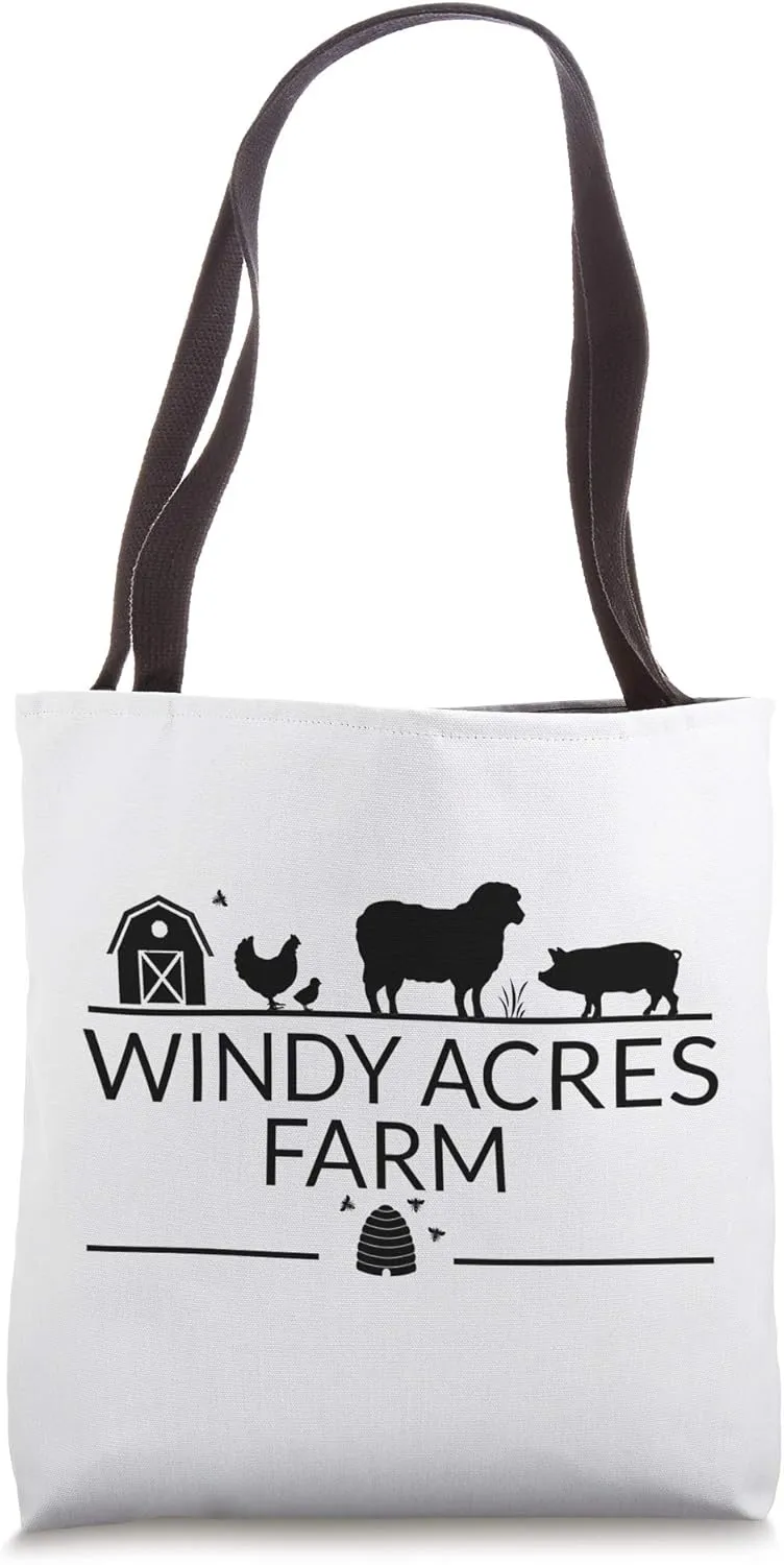Windy Acres Farm Large Logo Tote Bag