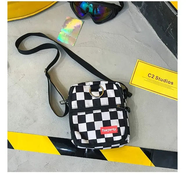 Women Bag Square Oxford Handbag Solid Handbag Disco Dancing Crossbody Bag Cool Street Mini bag High Capacity Messenger Bags