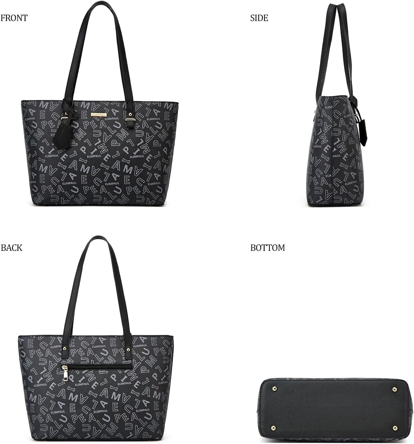 Women Fashion Handbag Wallet Tote Bag Shoulder Bag Top Handle Satchel Purse Set