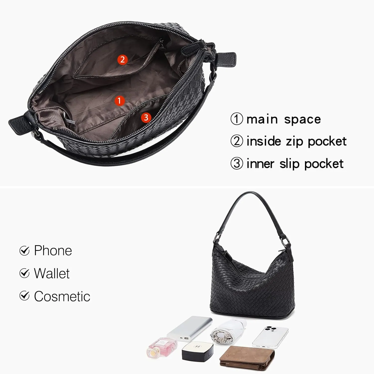 Women Genuine Leather Handbag for Women Large Work Tote Bag with Top Handle Purse Satchel Shoulder Bag for Women