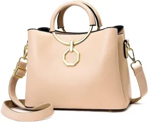 Women Handbags Large Capacity Top Handle Handbag Tote Bag with Detachable Leather Shoulder Strap