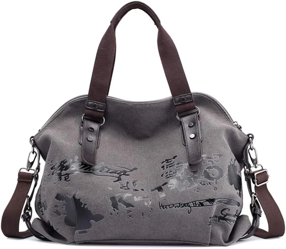 Women Shoulder bags Vintage Hobo Canvas Handbag Top Handle Tote Crossbody Purses