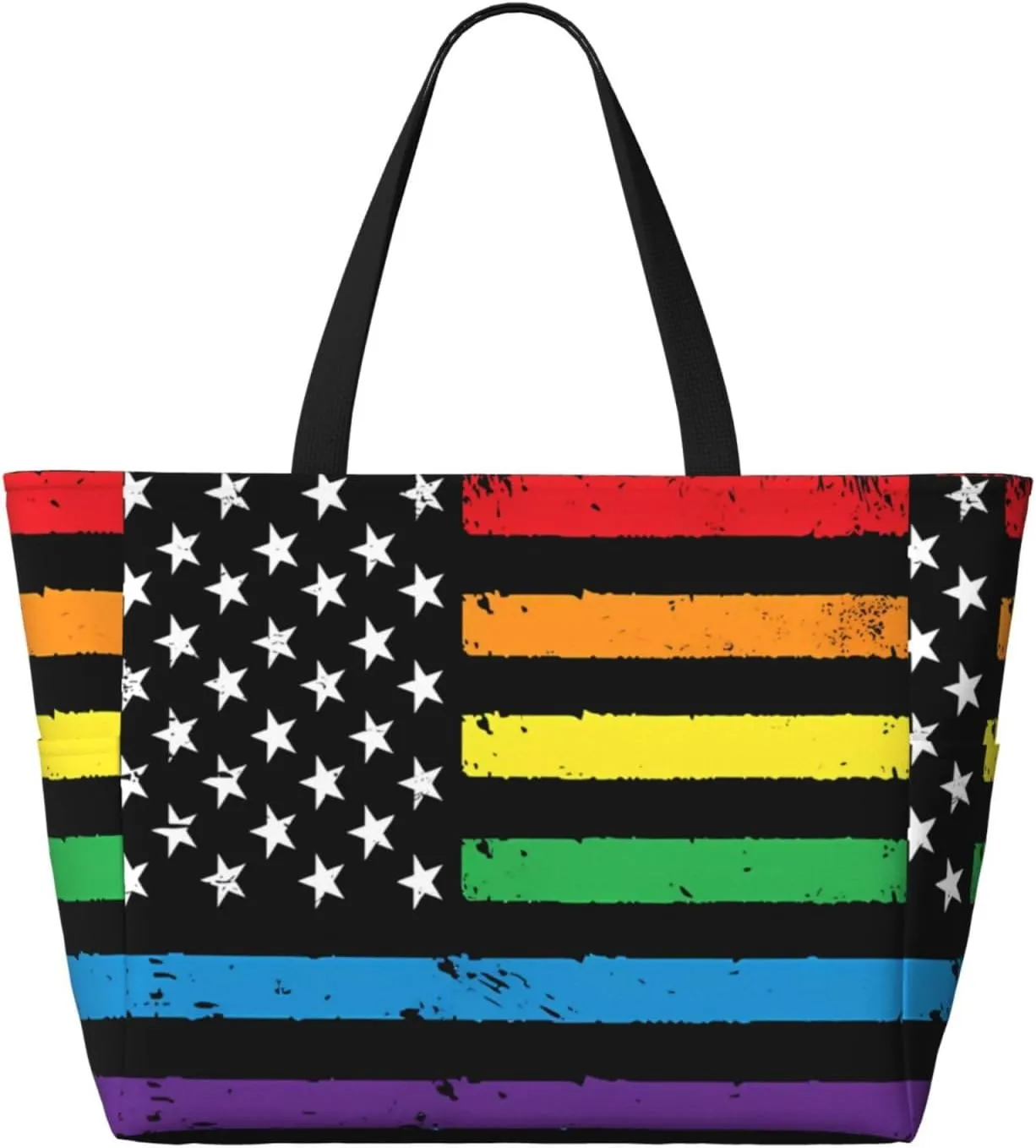 Women's Beach Tote Bag Large Waterproof Travel Bags with Pockets Sandproof Handbag for Camping Gym Pool